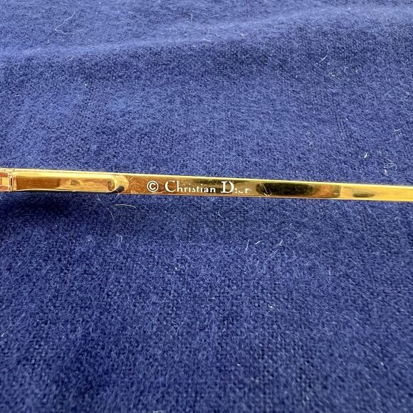 Vtg 80S Christian Dior Frames Only Austria 2778 Gold W Marbled Decor 51-19-135 main image 10